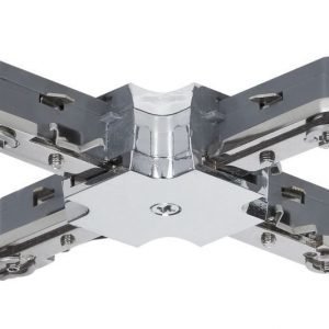 Liitin X-haara URail X-Connector 36x36 mm kromi