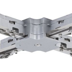 Liitin X-haara URail X-Connector 36x36 mm mattakromi