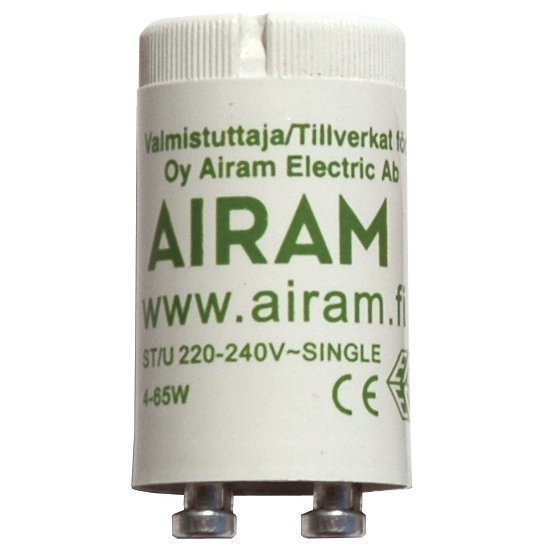 Loistelampun sytytin Airam St/U 4-65 W 1-kytkentä Ø 21x39 mm