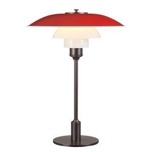 Louis Poulsen Ph 3 1/2 - 2 1/2 Pöytävalaisin Punainen