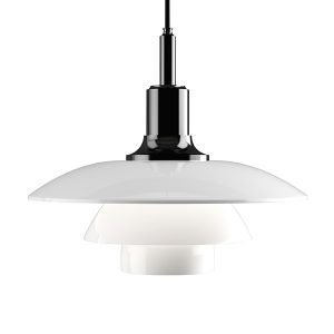 Louis Poulsen Ph 3 1/2 3 Riippuvalaisin Metalloitu Musta Opaalilasi