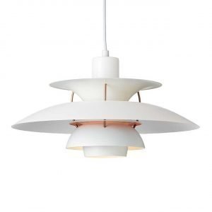 Louis Poulsen Ph 5 Riippuvalaisin Valkoinen / Roosa