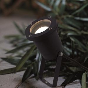 Maapiikkivalaisin Spotlight LED Ø 100x400 mm musta