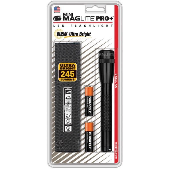 Maglite Mini Magled Aa Pro+ Taskulamppu Lahjapakkaus Musta