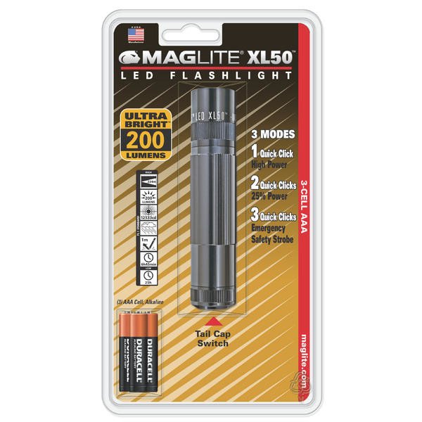 Maglite Xl50 Led 3aaa Taskulamppu Harmaa