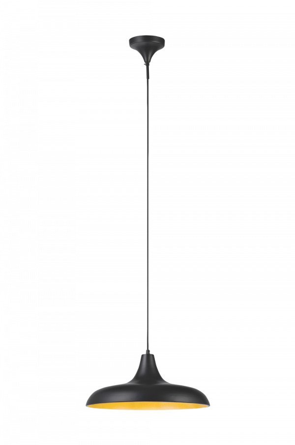 Markslöjd Bryne Kattovalaisin 1 Lamppu Musta / Kullanvärinen Musta 40 Cm