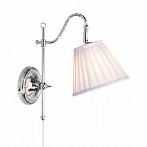 Markslöjd Charleston Seinävalaisin 1 Lamppu Kromi / Valkoinen Valkoinen