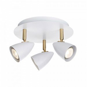 Markslöjd Ciro Kattovalaisin 3 Lamppua Valkoinen / Messinki Valkoinen