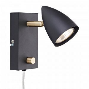 Markslöjd Ciro Seinävalaisin 1l Musta / Messinki Musta