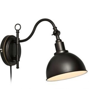 Markslöjd Ekelund Seinälamppu Musta/Ruskea