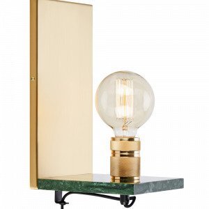 Markslöjd Etui Seinävalaisin Harjattu Messinki / Vihreä Marmori