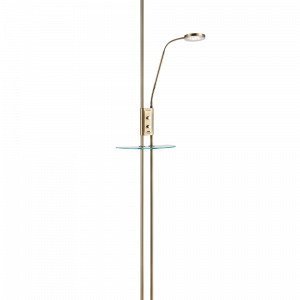 Markslöjd Friend Lattiavalaisin Led Antiikkimessinki Usb