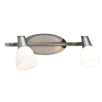 Markslöjd Halden Seinälamppu 2 Valoa Musta/Kromi