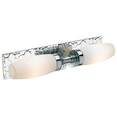 Markslöjd Husum Seinälamppu 2 Valoa Kromi/Valkoinen IP44