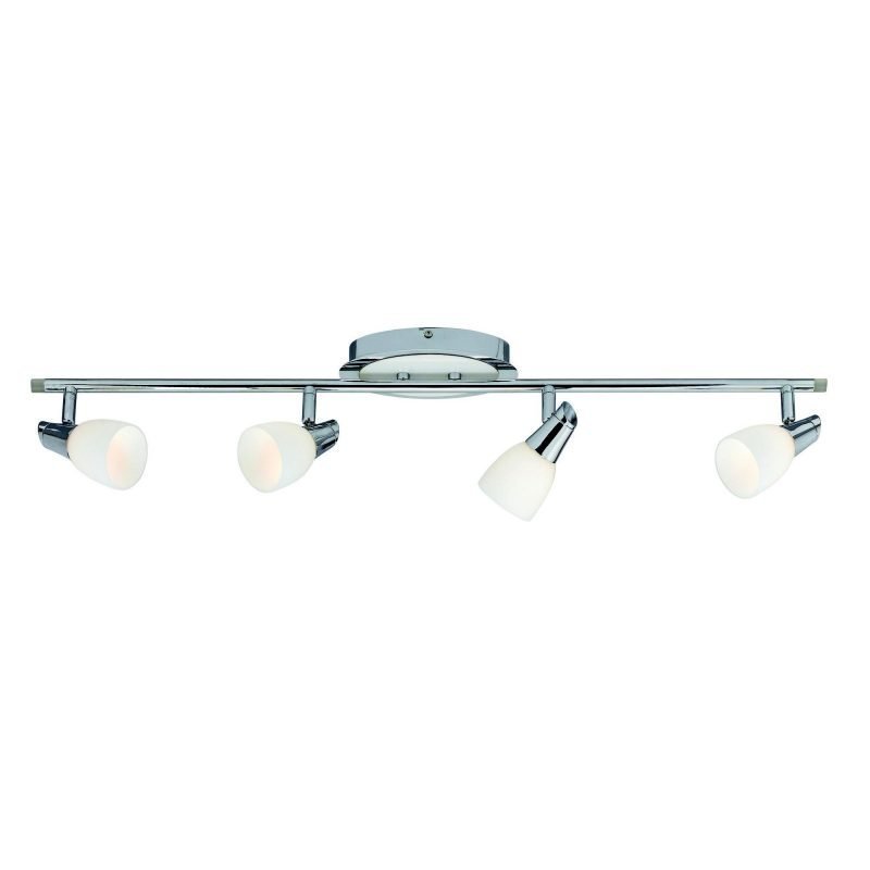 Markslöjd Kattospotti Halden 800x170 mm 4-osainen kromi/valkoinen