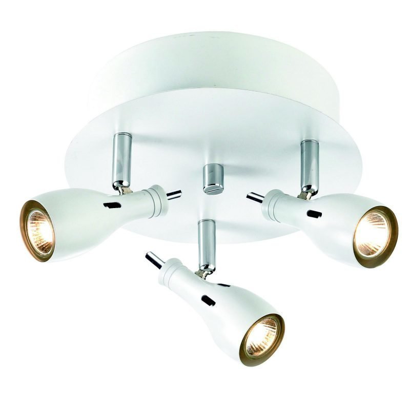 Markslöjd Kattospotti Lammhult 210x180 mm 3-osainen valkoinen/kromi