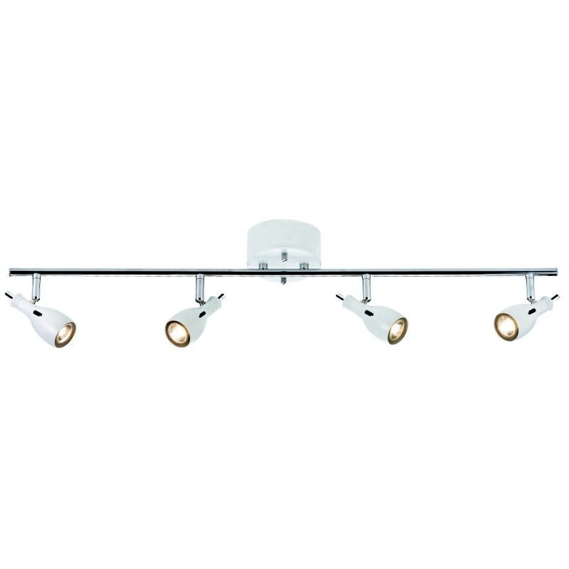 Markslöjd Kattospotti Lammhult 810x180 mm 4-osainen valkoinen/kromi