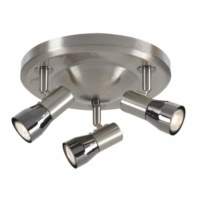 Markslöjd Kattospotti Titania Ø 300x110 mm 3-osainen teräs/musta kromi