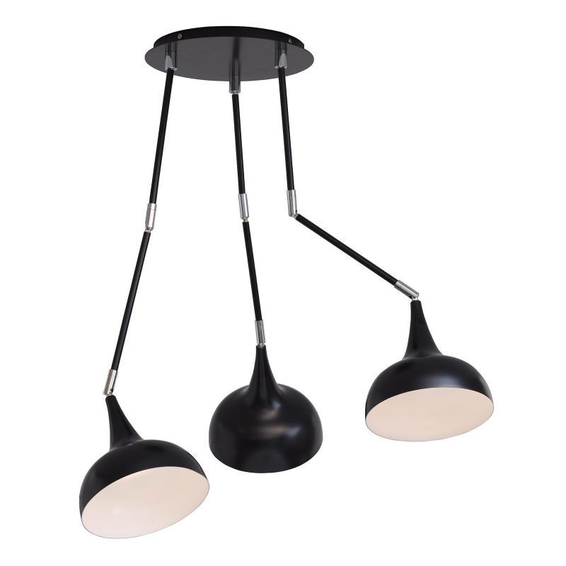 Markslöjd Kattovalaisin Stanford 1350x300x370 mm 3-osainen musta