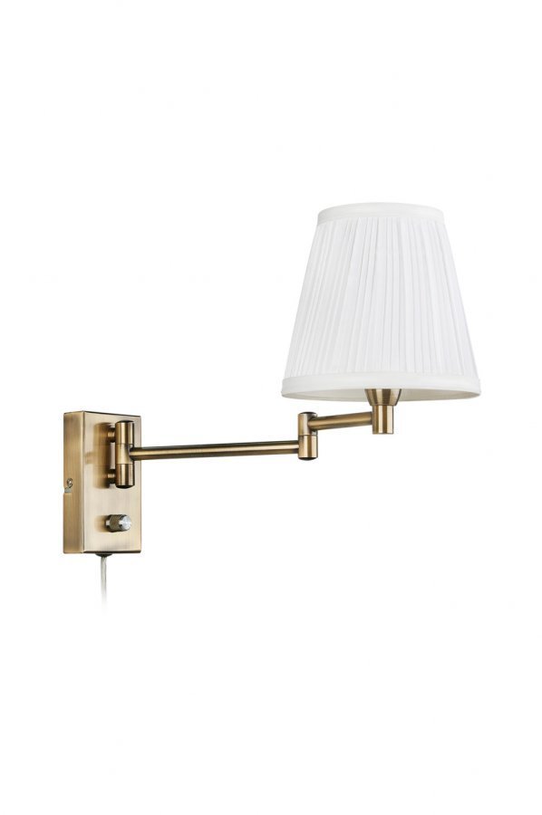 Markslöjd Kirsten Seinävalaisin Antiikkimessinginvärinen / Valkoinen