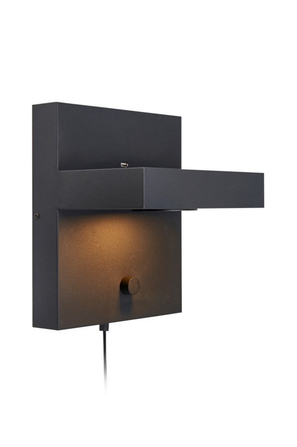 Markslöjd Kubik Seinävalaisin Musta