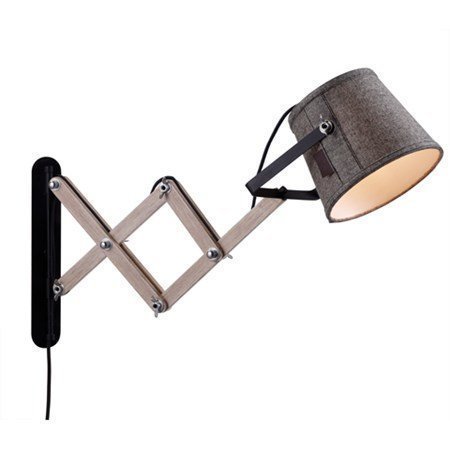 Markslöjd Legend Seinälamppu Harmaa/Musta