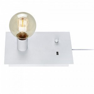 Markslöjd Load Usb Pöytävalaisin Valkoinen