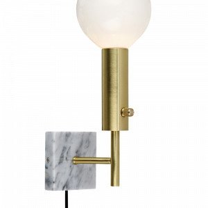 Markslöjd Marble Square Seinävalaisin 1l Messinki Messinkiä