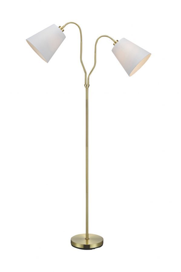 Markslöjd Modena Lattiavalaisin 2l Messinki / Valkoinen Messinkiä