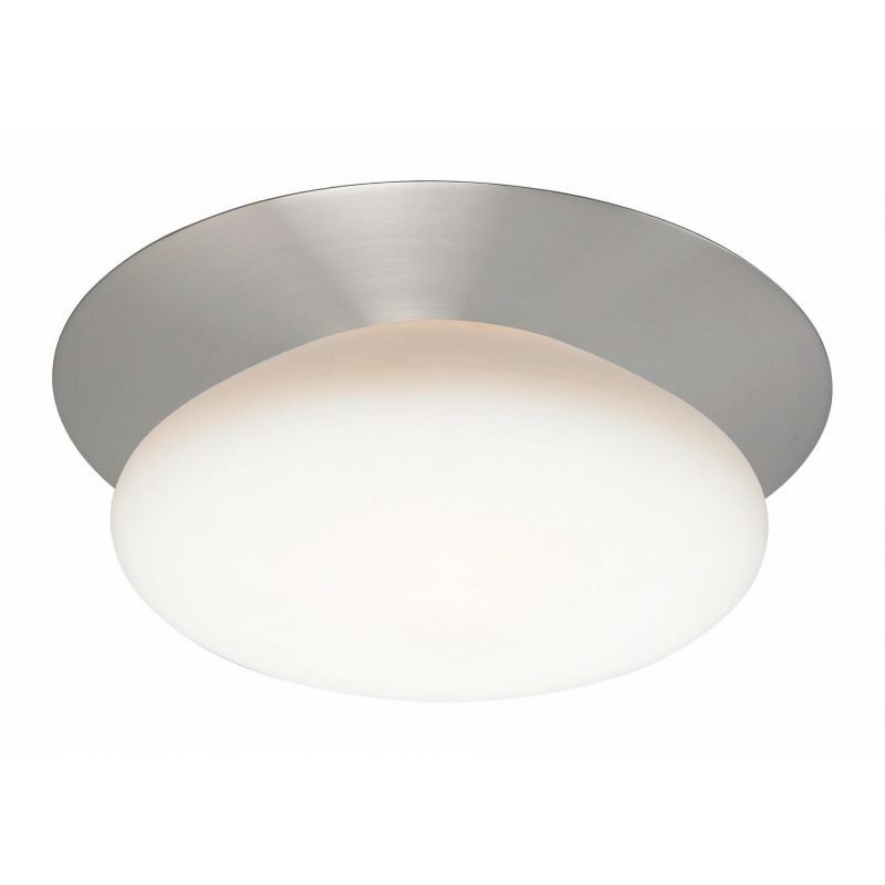 Markslöjd Plafondi Fiffi Ø 220x110 mm teräs/valkoinen lasi IP44