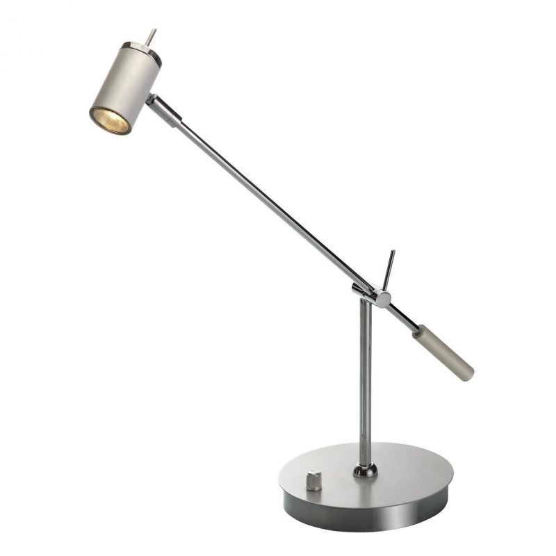 Markslöjd Pöytävalaisin Lomma 400x500 mm kromi/valkoinen