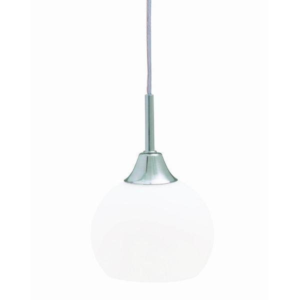 Markslöjd Riippuvalaisin Globus Ø 130x200 mm teräs/huurrelasi