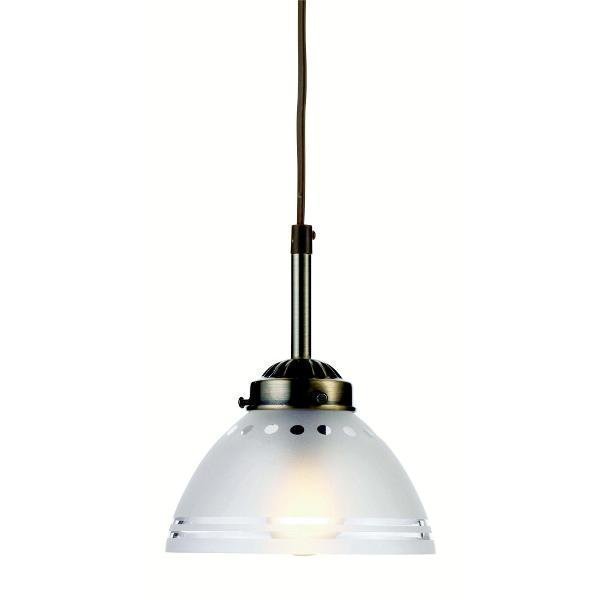 Markslöjd Riippuvalaisin Stavanger Ø 150x200 mm antiikkimessinki/huurrelasi