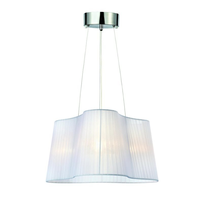 Markslöjd Riippuvalaisin Visingsö 460x260 mm kromi/valkoinen