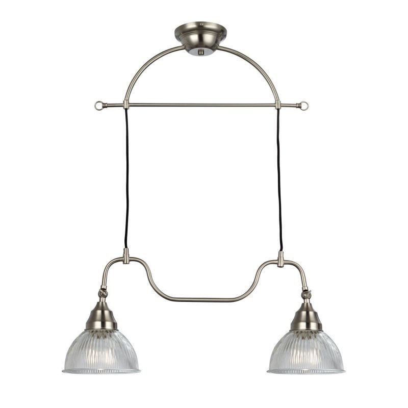 Markslöjd Riippuvalaisin Åsnen 680x300 mm 2-osainen harjattu teräs/kirkas