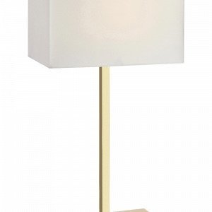 Markslöjd Savoy Pöytävalaisin 1 Lamppu Usb Liitäntä Messinginvärinen / Valkoinen Valkoinen