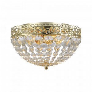 Markslöjd Saxholm Plafondi 2 Lamppua Kulta / Mc Lasi Ip21 Kulta