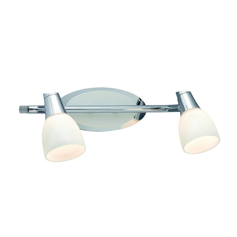 Markslöjd Seinäspotti Halden 320x120 mm 2-osainen kromi/valkoinen