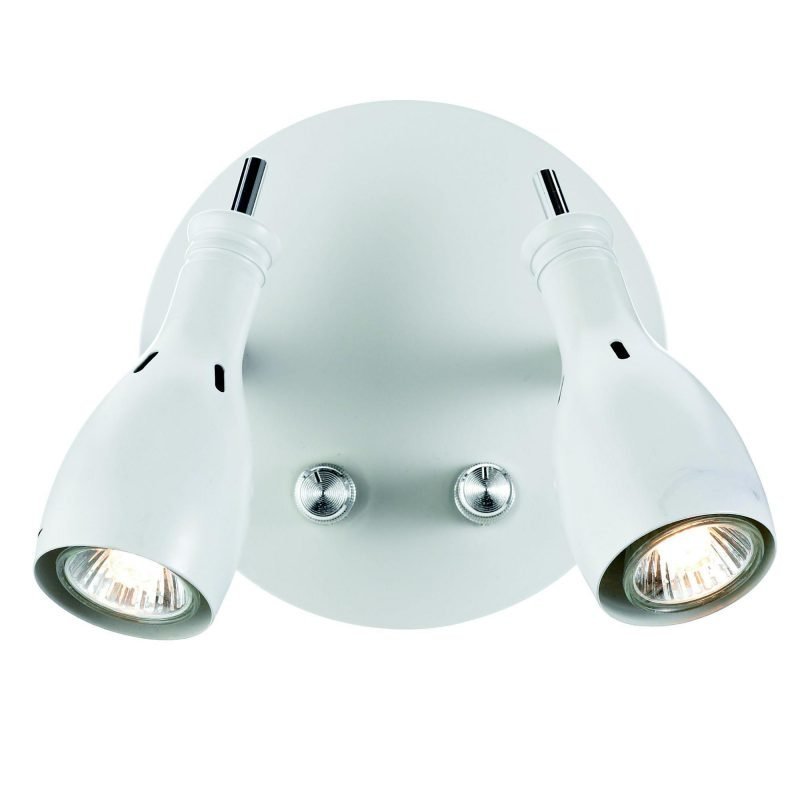 Markslöjd Seinäspotti Lammhult 170x150 mm 2-osainen valkoinen/kromi