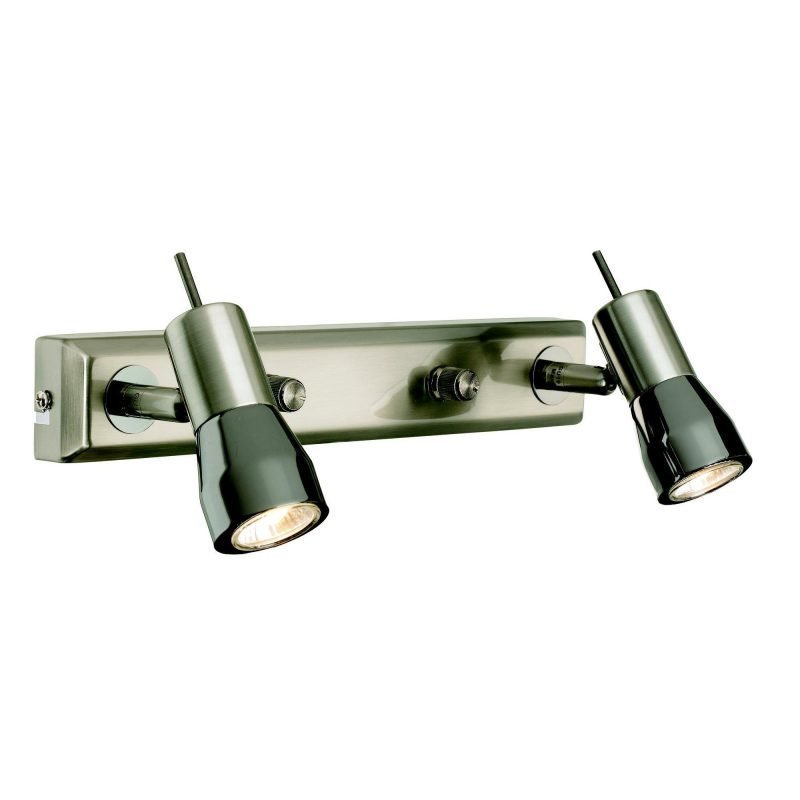 Markslöjd Seinäspotti Titania 300x120 mm 2-osainen teräs/musta kromi