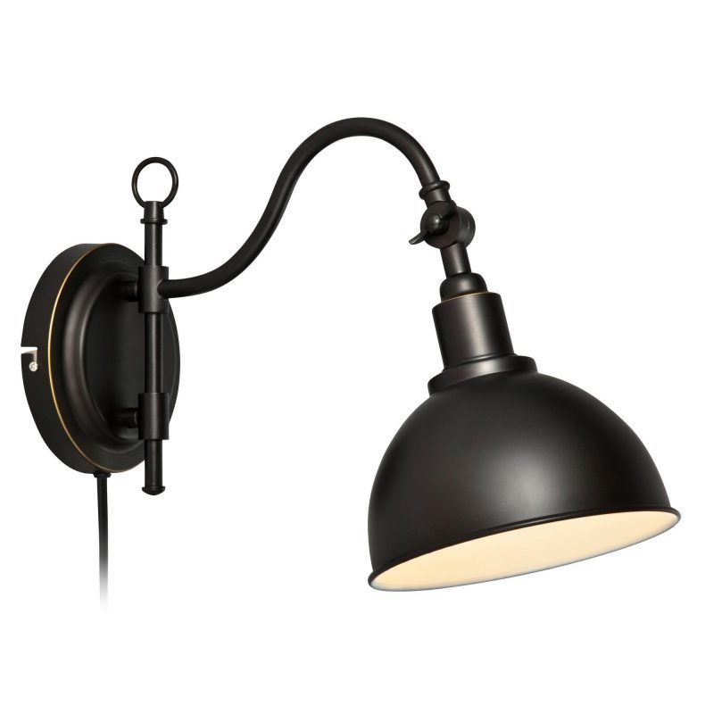 Markslöjd Seinävalaisin Ekelund 190x290 mm musta