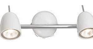 Markslöjd Tobo Seinälamppu 2 Valoa Kromi/Valkoinen