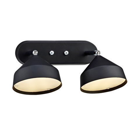 Markslöjd Tratt Seinälamppu 2 Valoa Musta