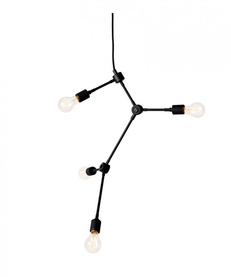 Menu Franklin Chandelier Riippuvalaisin Musta