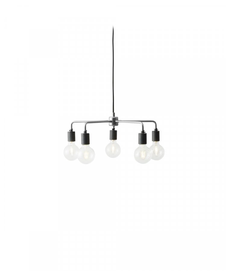 Menu Leonard Chandelier Riippuvalaisin Harjattu Teräs