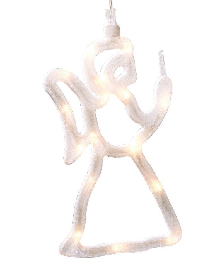 Merxx Led Ikkunakoriste Enkeli Lämmin Valkoinen