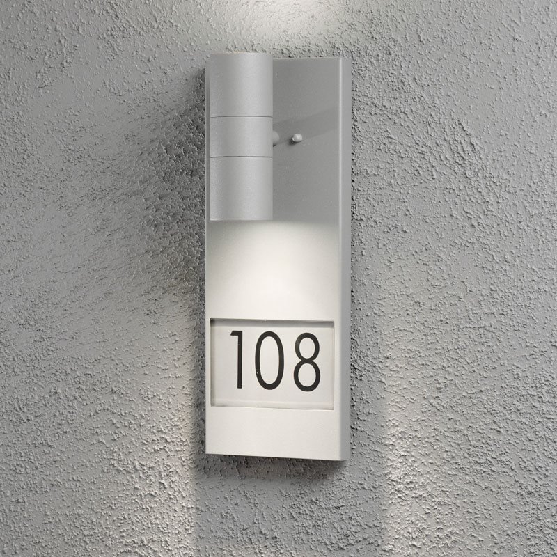 Modena seinävalaisin sisältää talonumeron Konstsmide