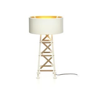 Moooi Construction Lamp Pöytävalaisin S Valkoinen / Puu