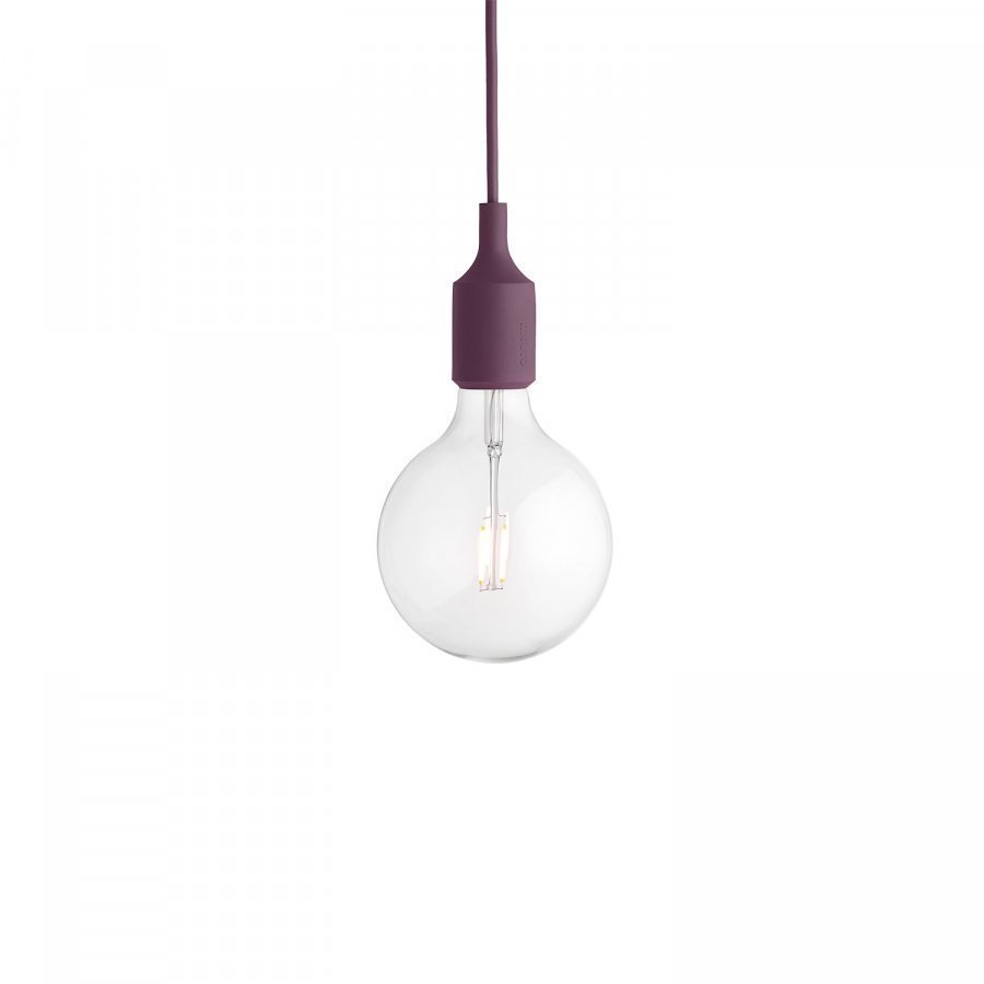 Muuto E27 Riippuvalaisin Led Burgundy