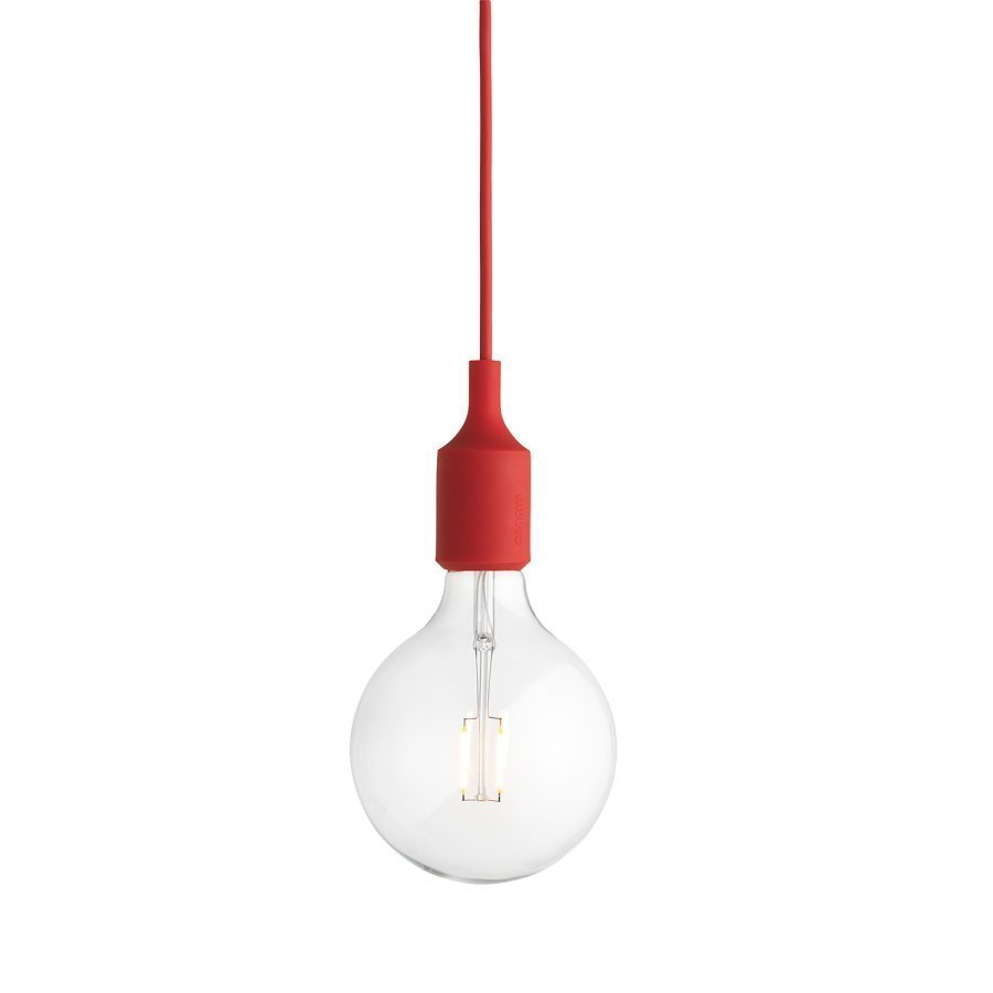 Muuto E27 Riippuvalaisin Led Punainen